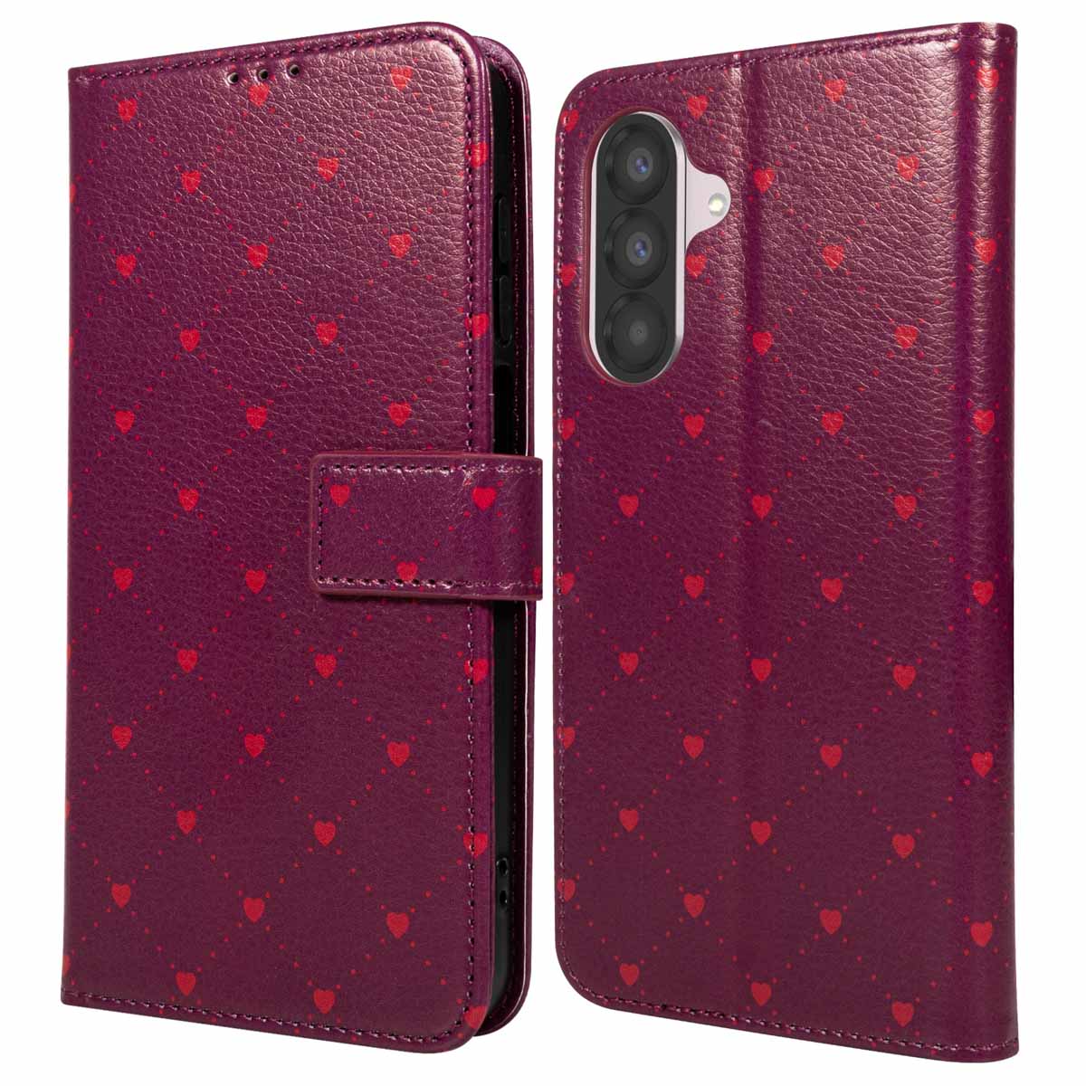 imoshion Design Bookcase voor de Samsung Galaxy A56 - Crush Check Coral Dust