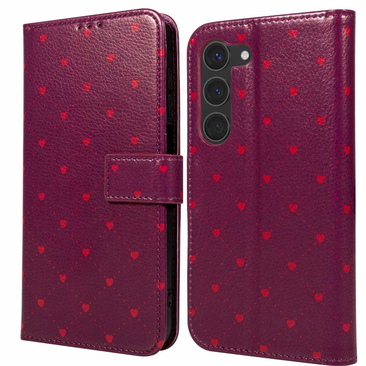 imoshion Design Bookcase voor de Samsung Galaxy S23 - Crush Check Coral Dust