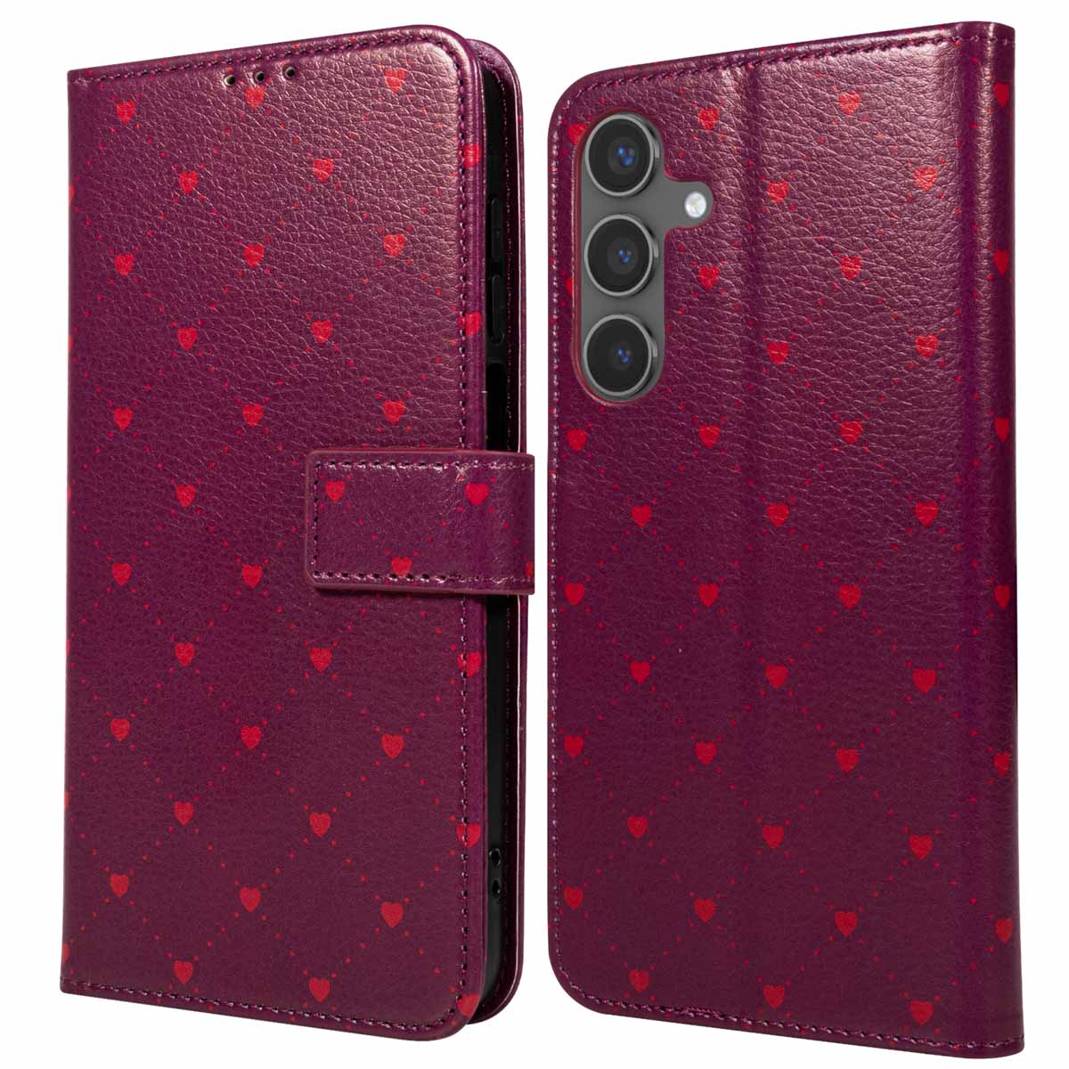 imoshion Design Bookcase voor de Samsung Galaxy S25 FE - Crush Check Coral Dust