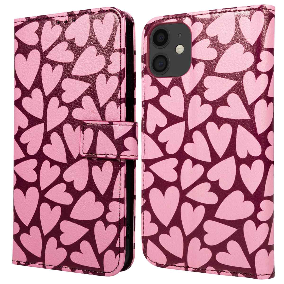 imoshion Design Bookcase voor de Apple iPhone 12 (Pro) - Hearty Blush