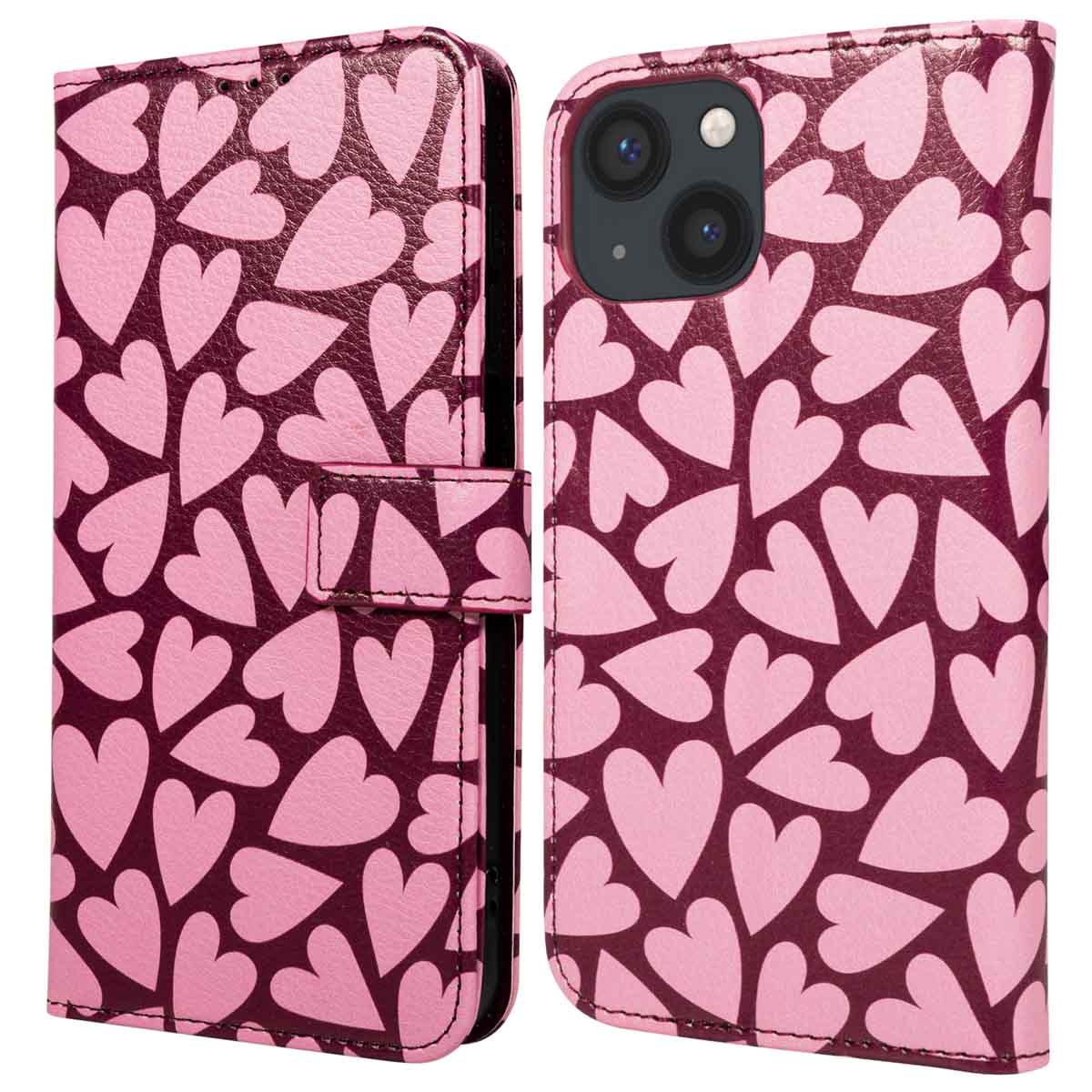imoshion Design Bookcase voor de Apple iPhone 13 - Hearty Blush