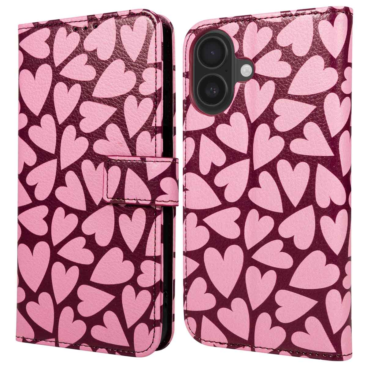imoshion Design Bookcase voor de Apple iPhone 16 - Hearty Blush