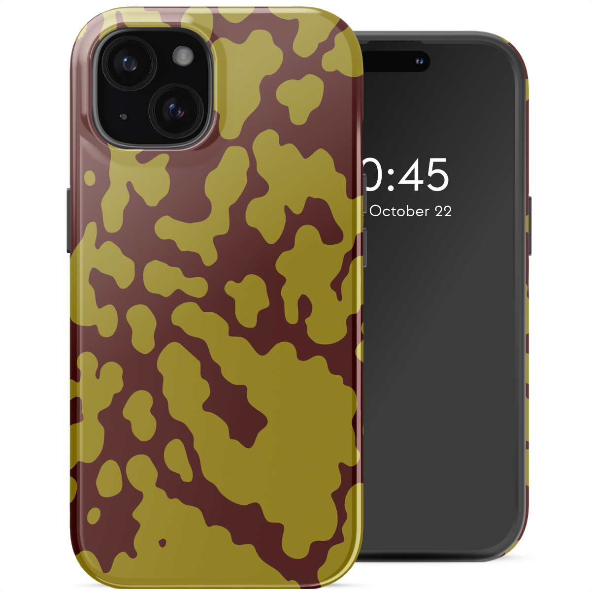 Selencia Coque arrière Vivid avec MagSafe Apple iPhone 15 - Moo'd Olive Dust