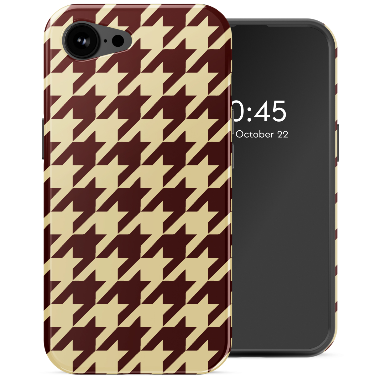 Selencia Coque arrière Vivid avec MagSafe Apple iPhone 17e / 16e - Pied-de-Poule