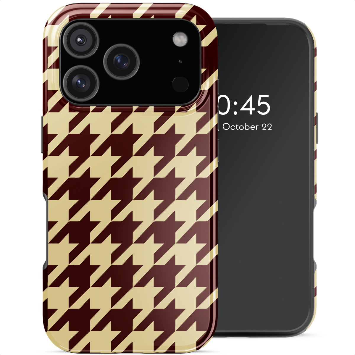 Selencia Coque arrière Vivid avec MagSafe Apple iPhone 17 Pro - Pied-de-Poule