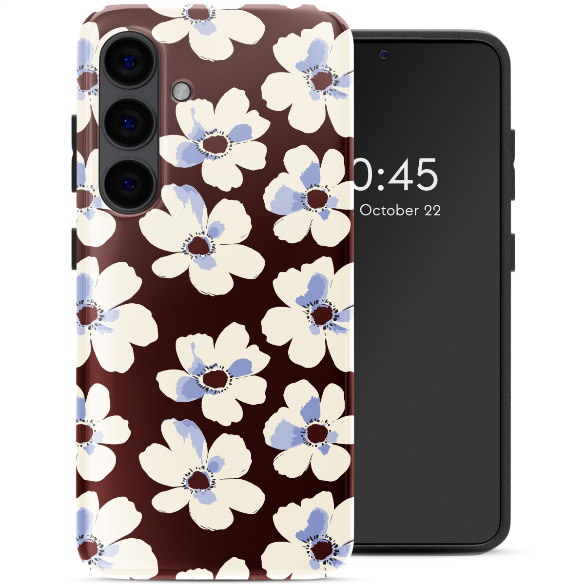 Selencia Coque arrière Vivid Samsung Galaxy S24 - Choco Flower Pop