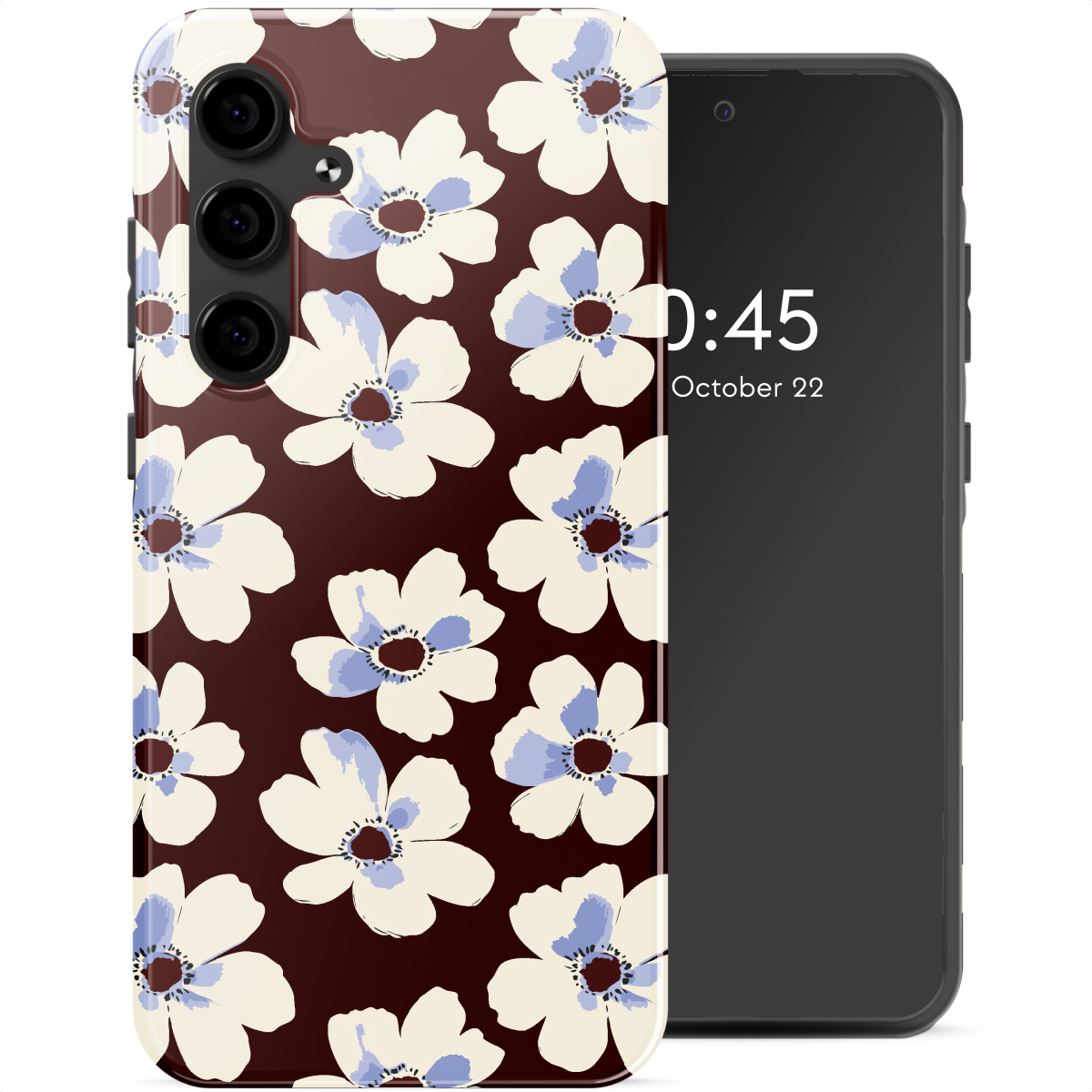 Selencia Vivid Backcover voor de Samsung Galaxy S24 FE - Choco Flower Pop