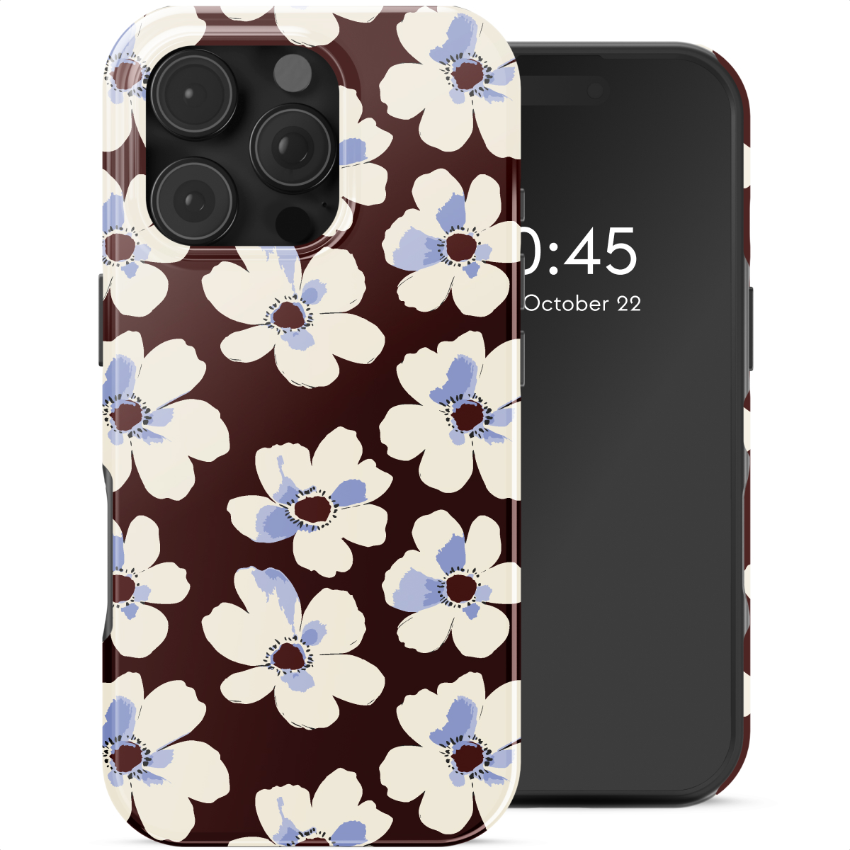 Selencia Coque arrière Vivid avec MagSafe Apple iPhone 16 Pro Max - Choco Flower Pop
