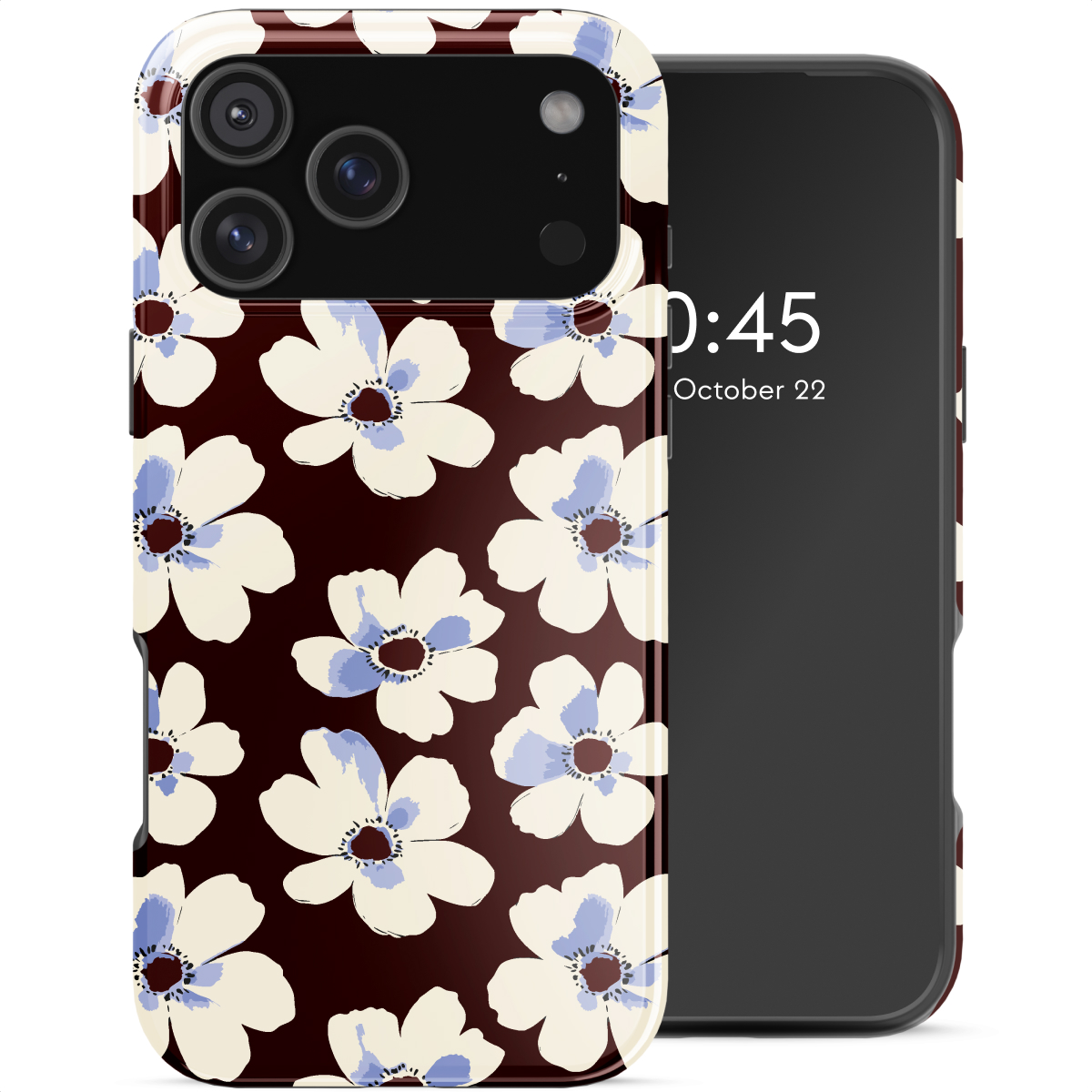 Selencia Coque arrière Vivid avec MagSafe Apple iPhone 17 Pro Max - Choco Flower Pop