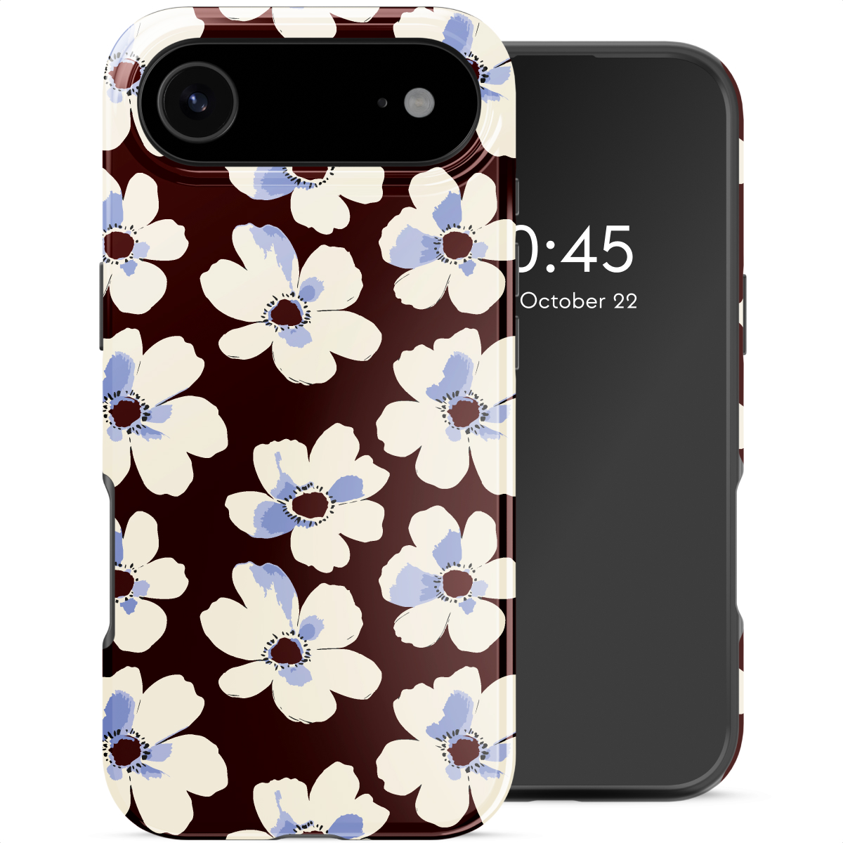 Selencia Coque arrière Vivid avec MagSafe Apple iPhone Air - Choco Flower Pop
