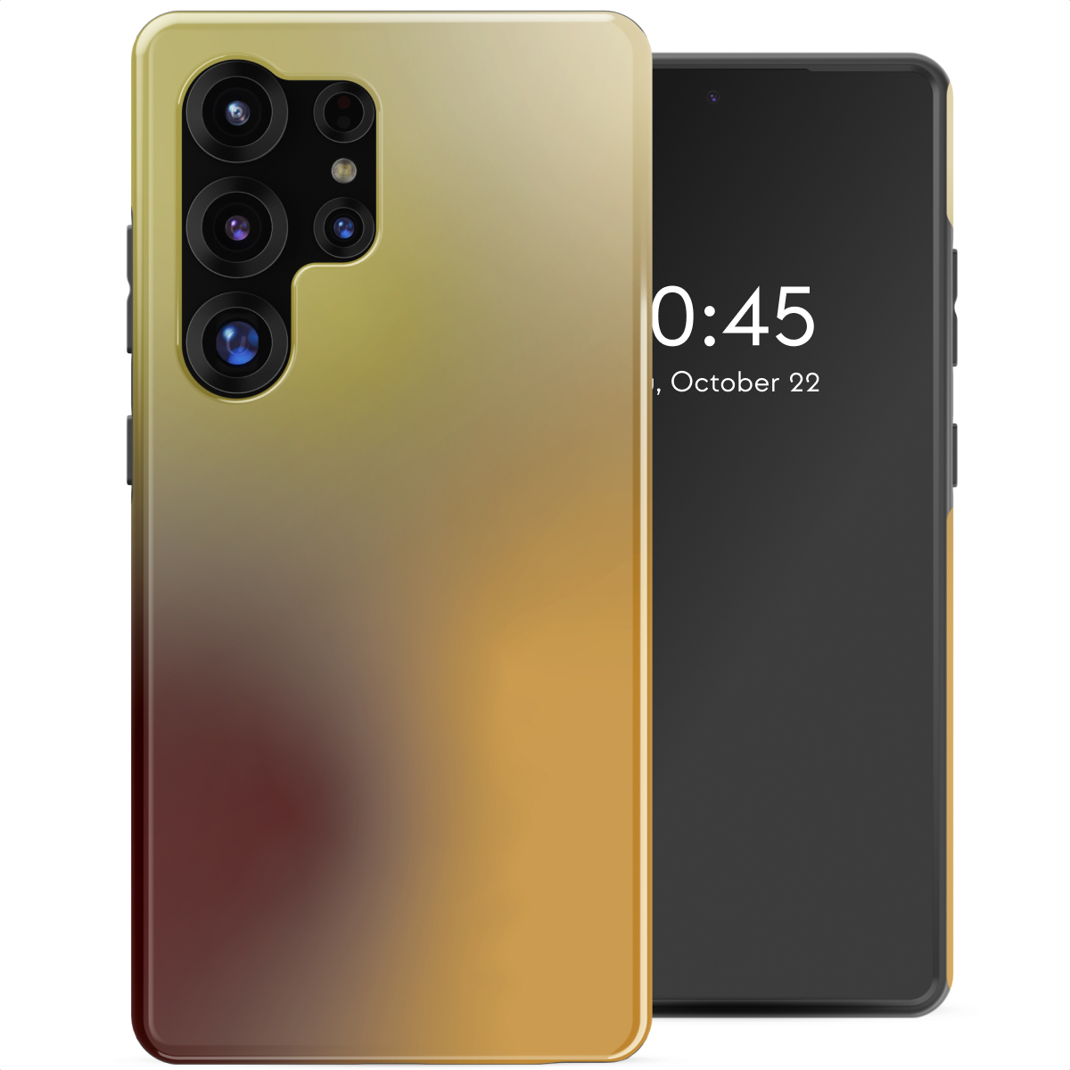 Selencia Coque arrière Vivid Samsung Galaxy S25 Ultra - Gradient Olive Dust