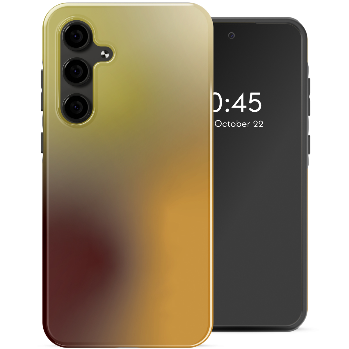 Selencia Coque arrière Vivid Samsung Galaxy S24 FE - Gradient Olive Dust