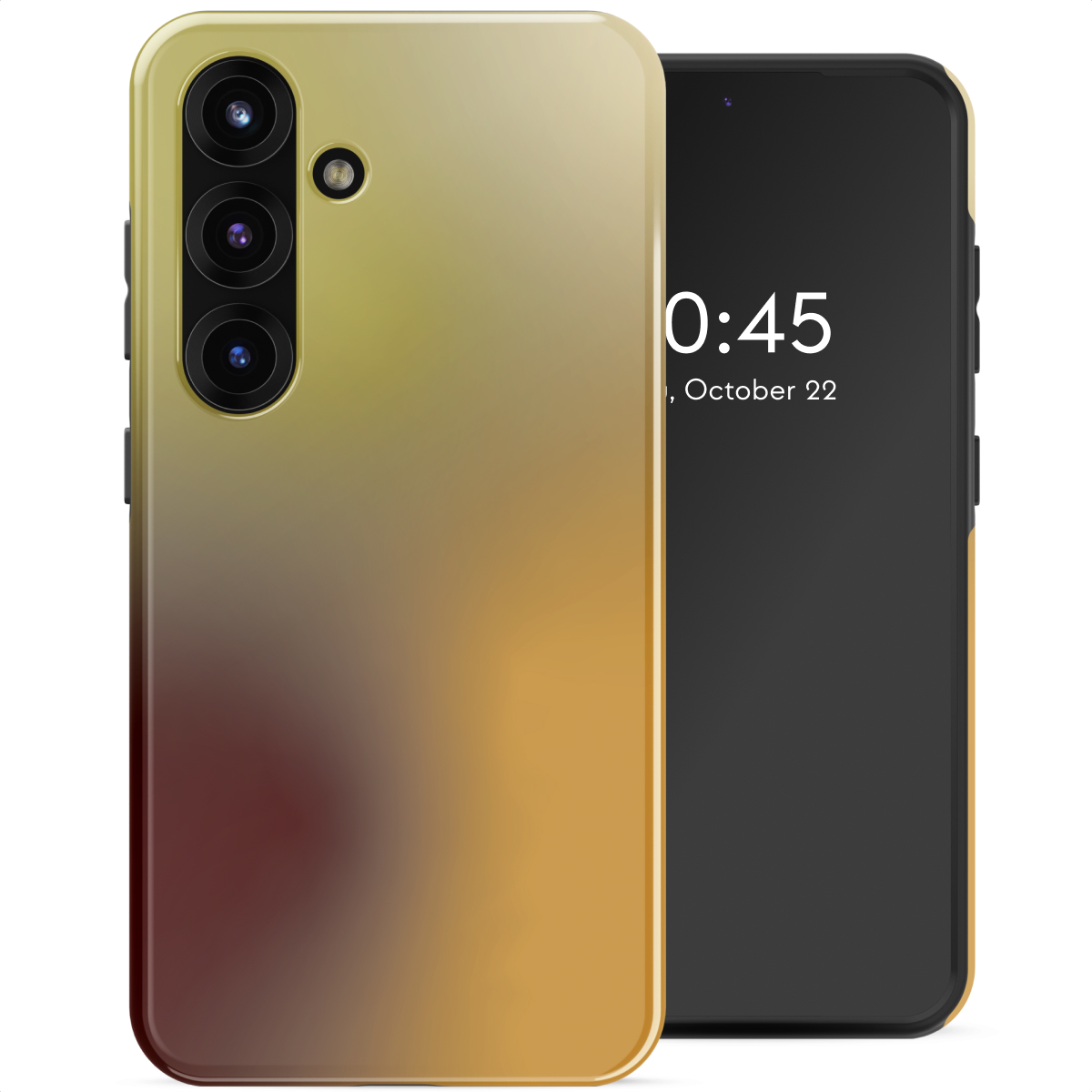 Selencia Coque arrière Vivid avec MagSafe Samsung Galaxy S25 - Gradient Olive Dust