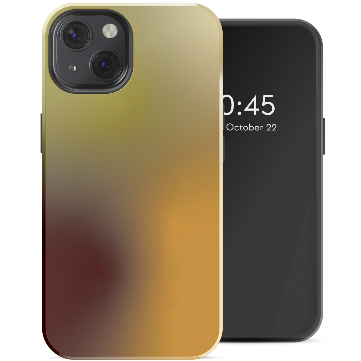 Selencia Vivid Backcover met MagSafe voor de Apple iPhone 13 - Gradient Olive Dust