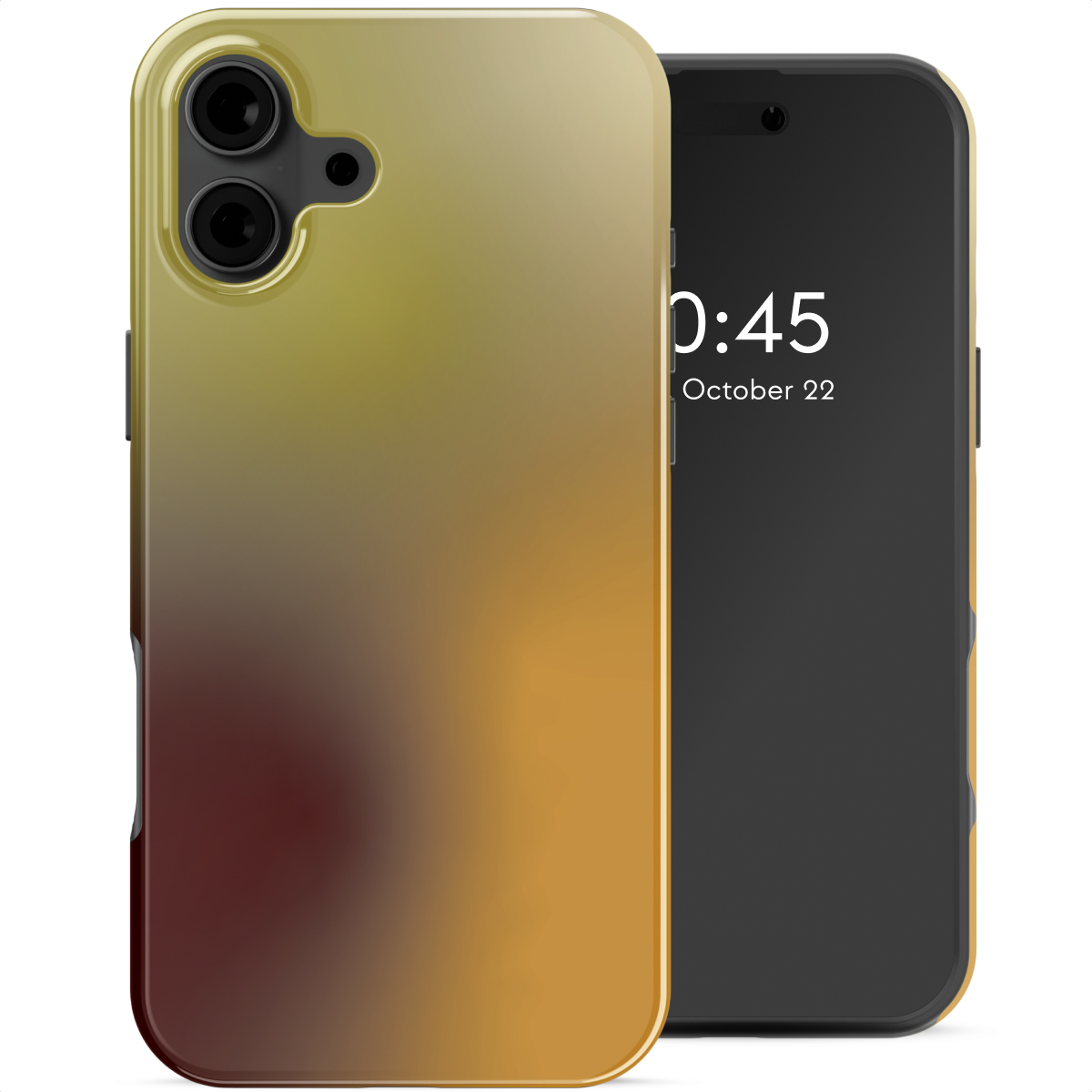 Selencia Coque arrière Vivid avec MagSafe Apple iPhone 16 - Gradient Olive Dust