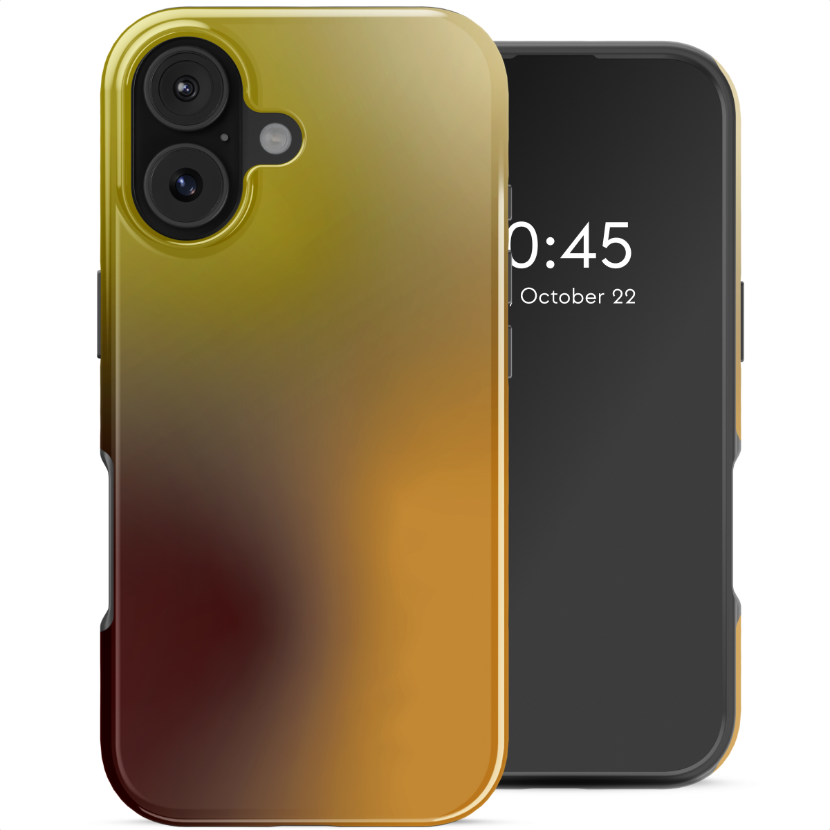 Selencia Coque arrière Vivid avec MagSafe Apple iPhone 17 - Gradient Olive Dust