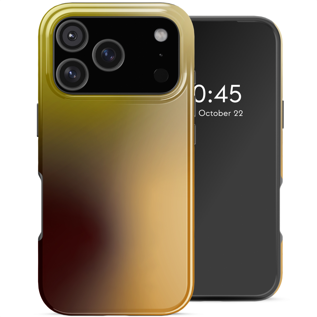 Selencia Vivid Backcover met MagSafe voor de Apple iPhone 17 Pro - Gradient Olive Dust