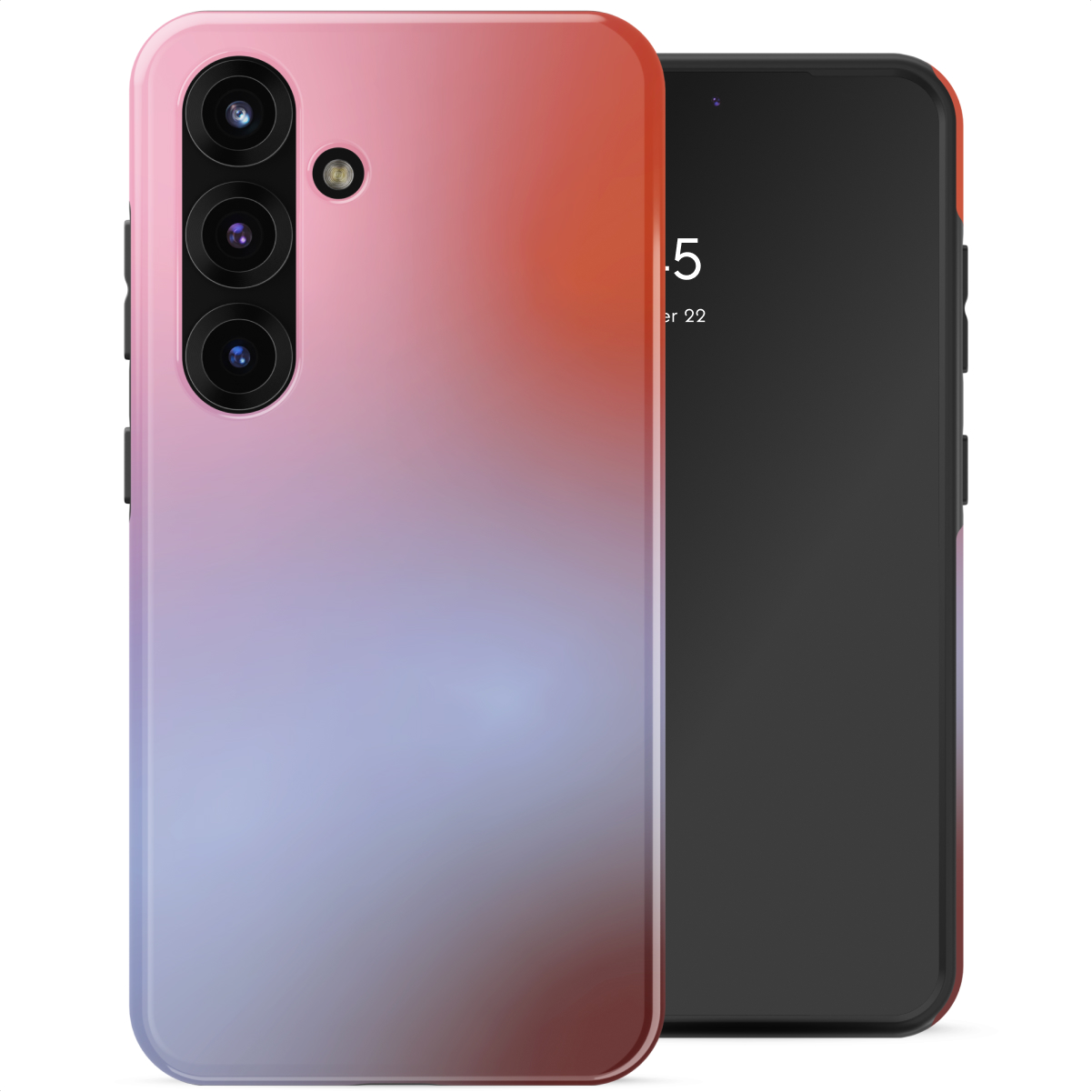 Selencia Coque arrière Vivid avec MagSafe Samsung Galaxy S25 - Gradient Soft Blush