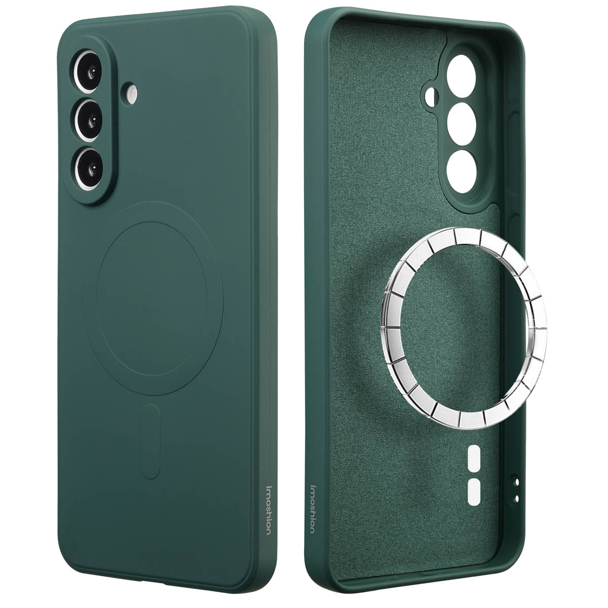 imoshion Coque Couleur avec MagSafe Samsung Galaxy A56 - Vert foncé