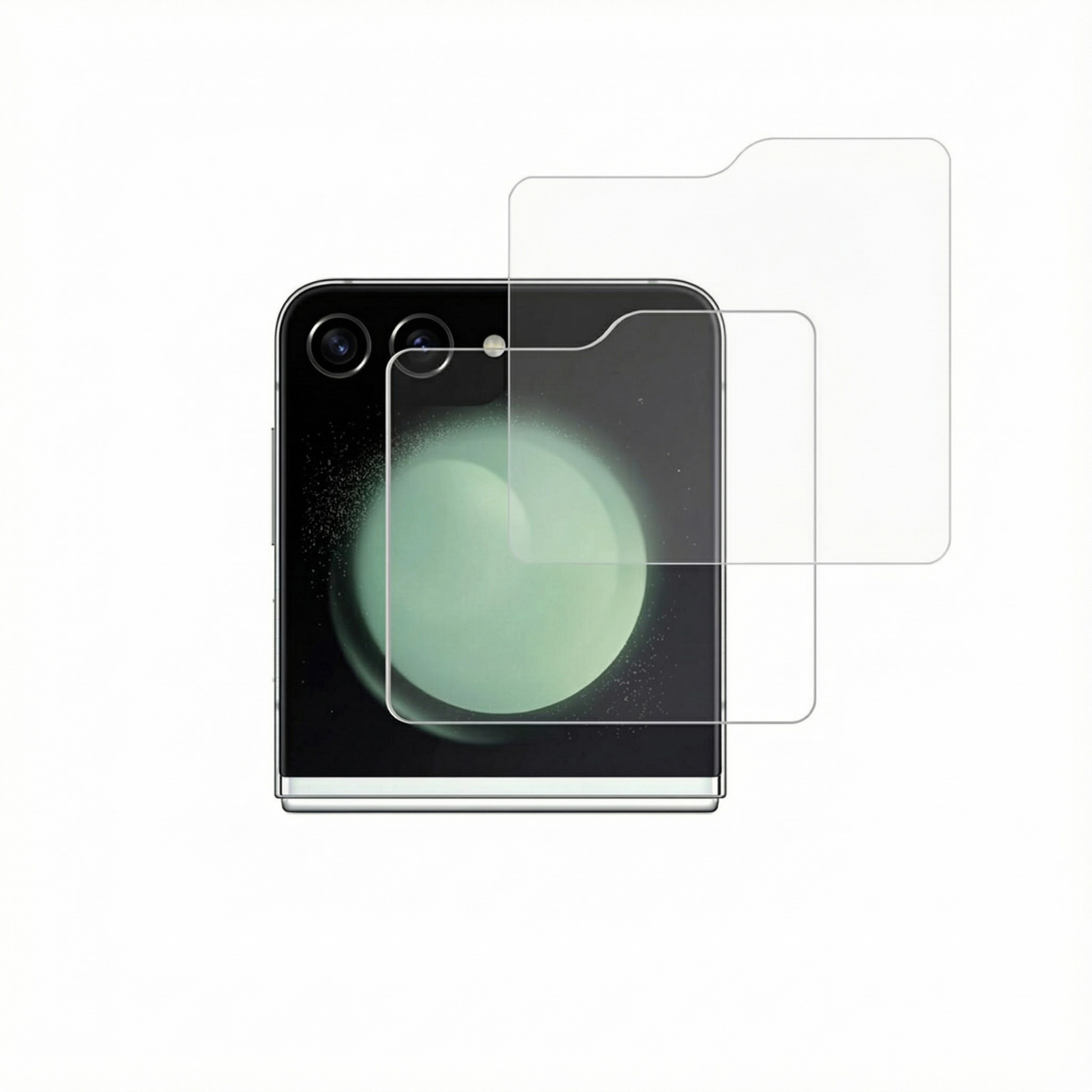 Accezz Gehard Glas Screenprotector 2-pack voor de Samsung Galaxy Z Flip 5 / 6 / 7 FE