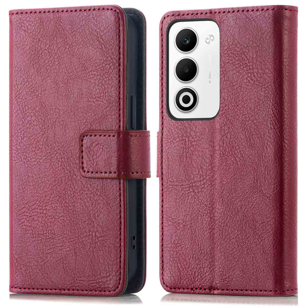 imoshion Luxe Bookcase voor de Oppo A5 5G (2025) - Bordeaux