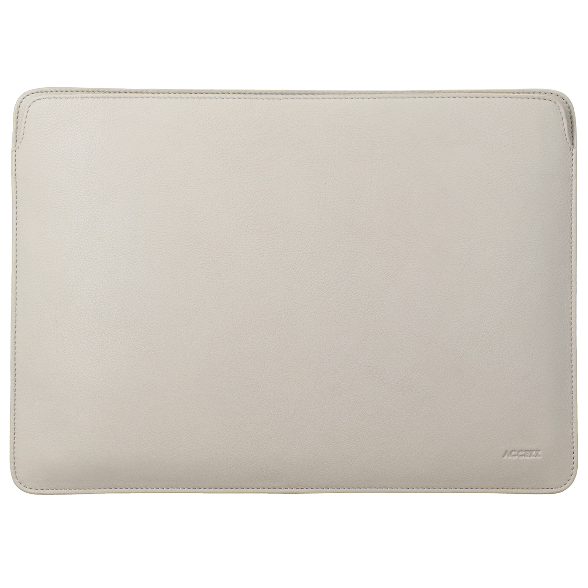 Accezz Leather Pochette ordinateur le Apple MacBook 14 pouces - Beige