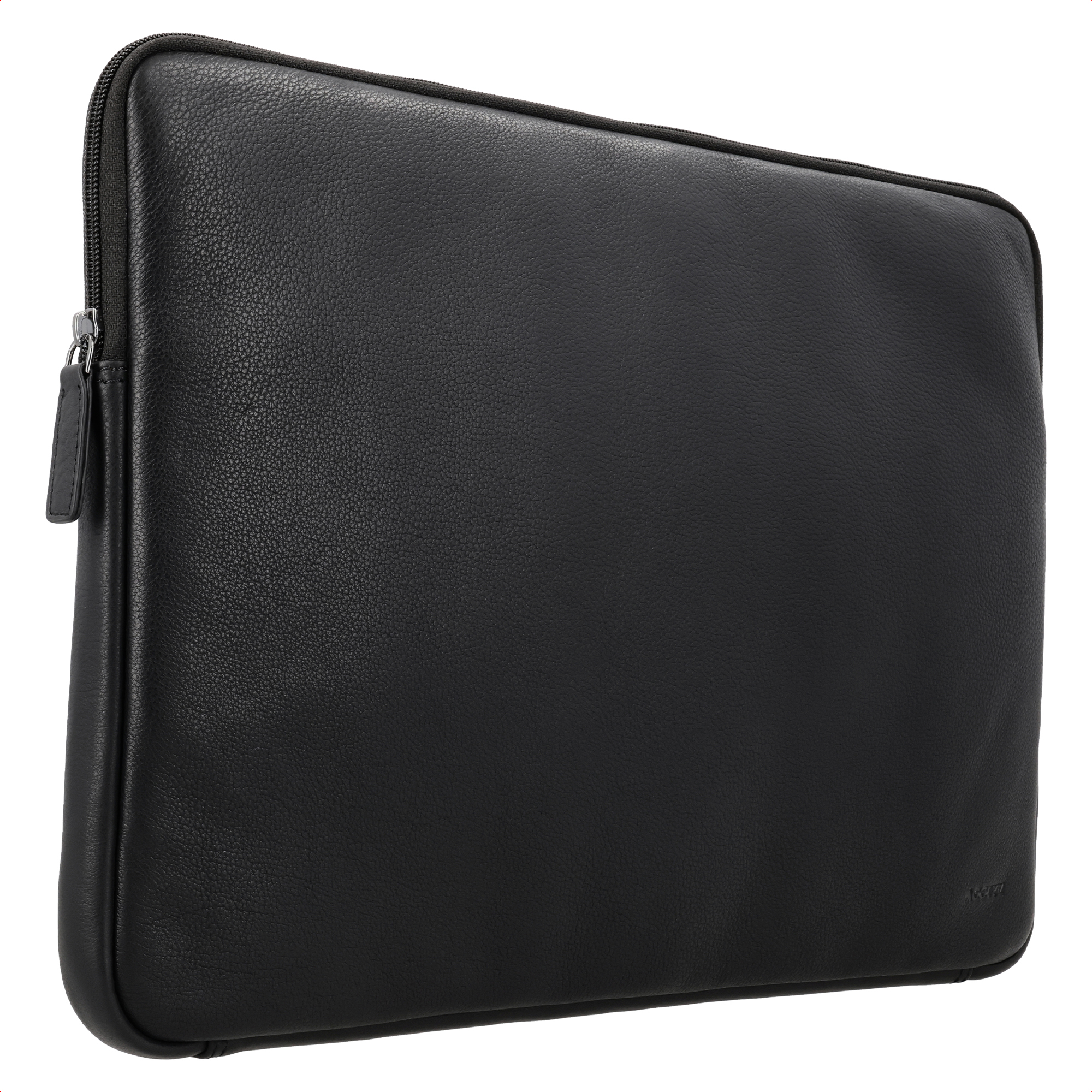 Accezz Leather Laptop hoes met rits 15-16 inch - Laptopsleeve - Zwart