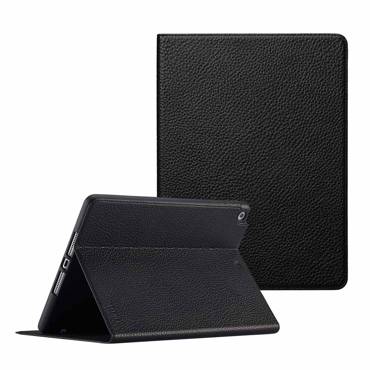 Selencia Riva Bookcase voor de Apple iPad 9 (2021) 10.2 inch / iPad 8 (2020) 10.2 inch / iPad 7 (2019) 10.2 inch - Zwart