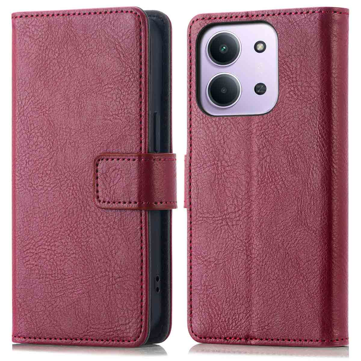 imoshion Luxe Bookcase voor de Xiaomi Redmi 15C (5G) - Bordeaux