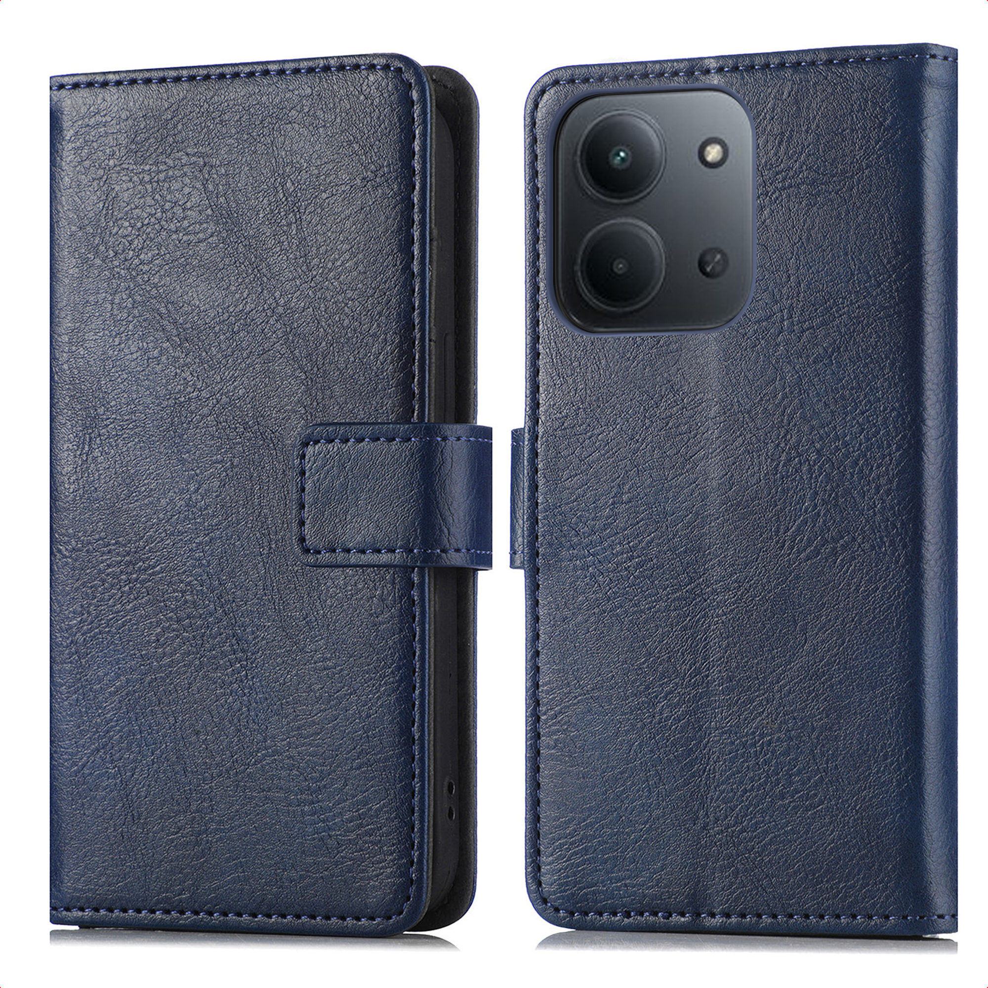 imoshion Luxe Bookcase voor de Xiaomi Redmi 15C (5G) - Donkerblauw