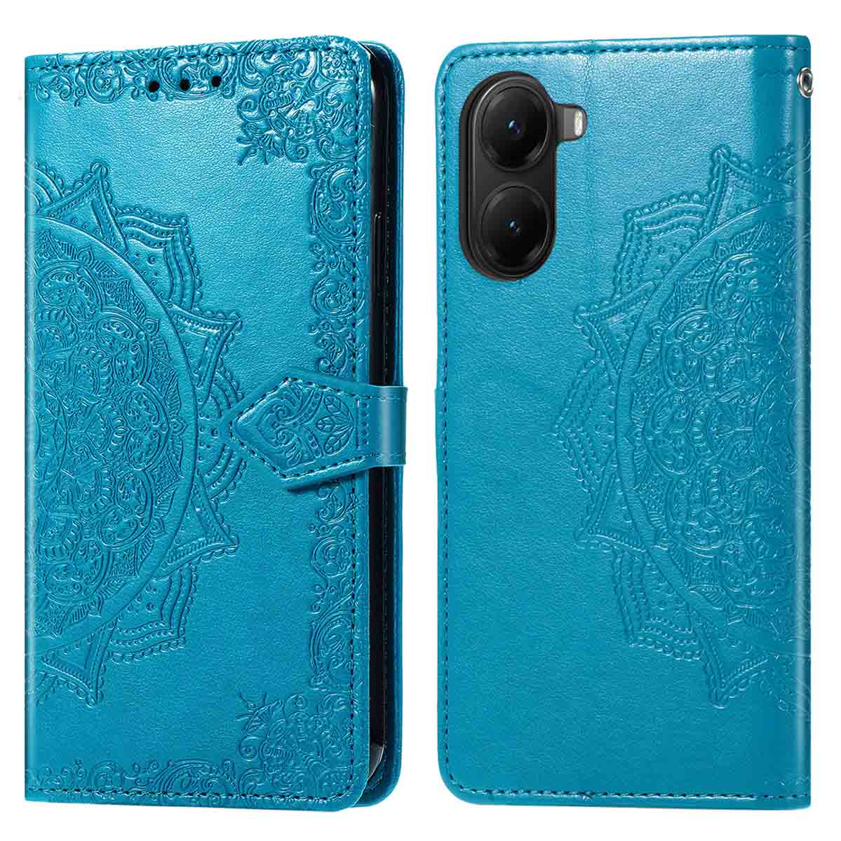 imoshion Mandala Bookcase voor de Xiaomi Poco X7 Pro - Turquoise