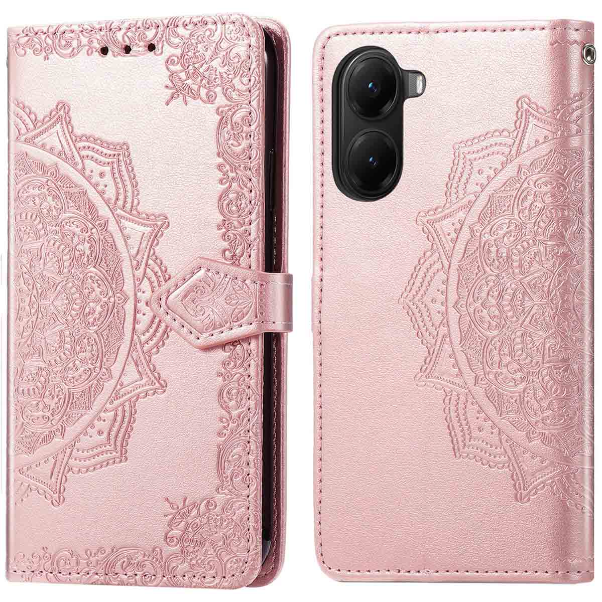 imoshion Mandala Bookcase voor de Xiaomi Poco X7 Pro - Rosé Goud