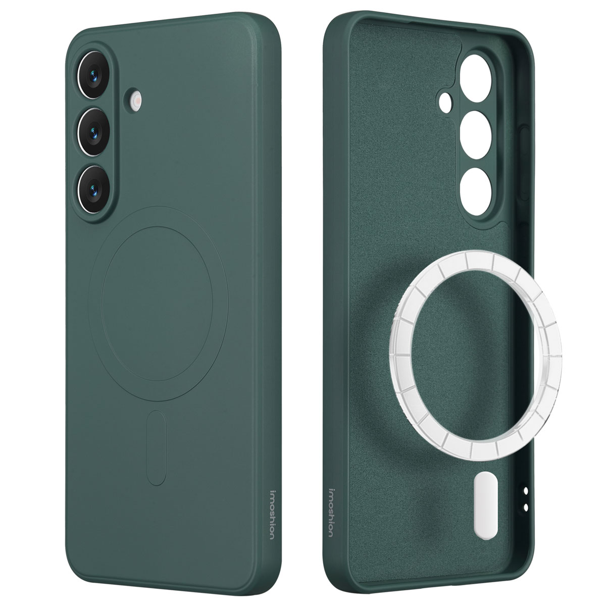 imoshion Coque Couleur avec MagSafe Samsung Galaxy S25 FE - Vert foncé