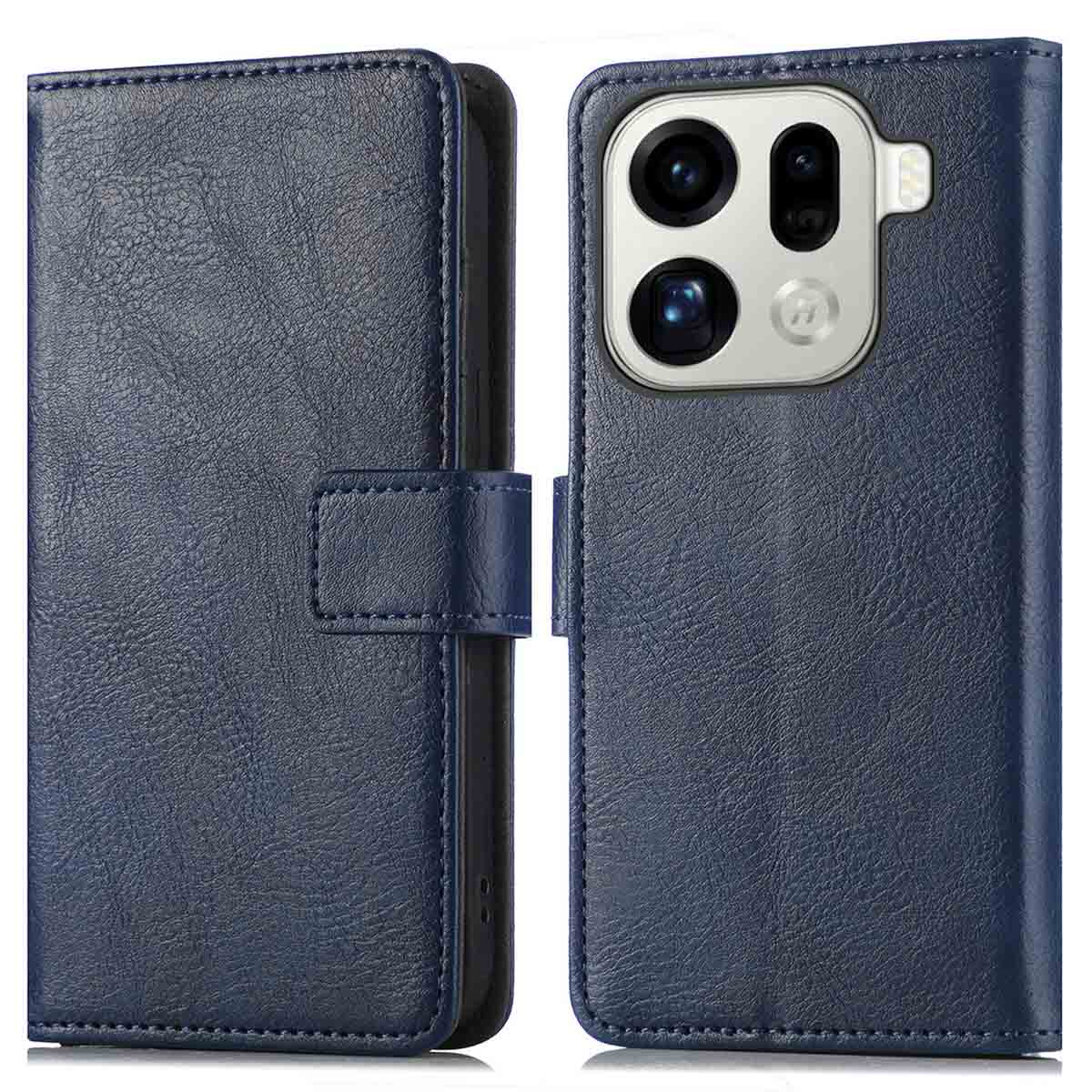 imoshion Luxe Bookcase voor de Oppo Find X9 Pro - Donkerblauw