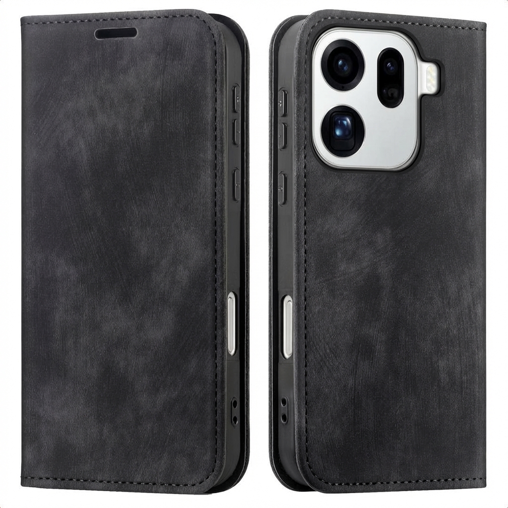 imoshion Slim Bookcase voor de Oppo Find X9 Pro - Zwart