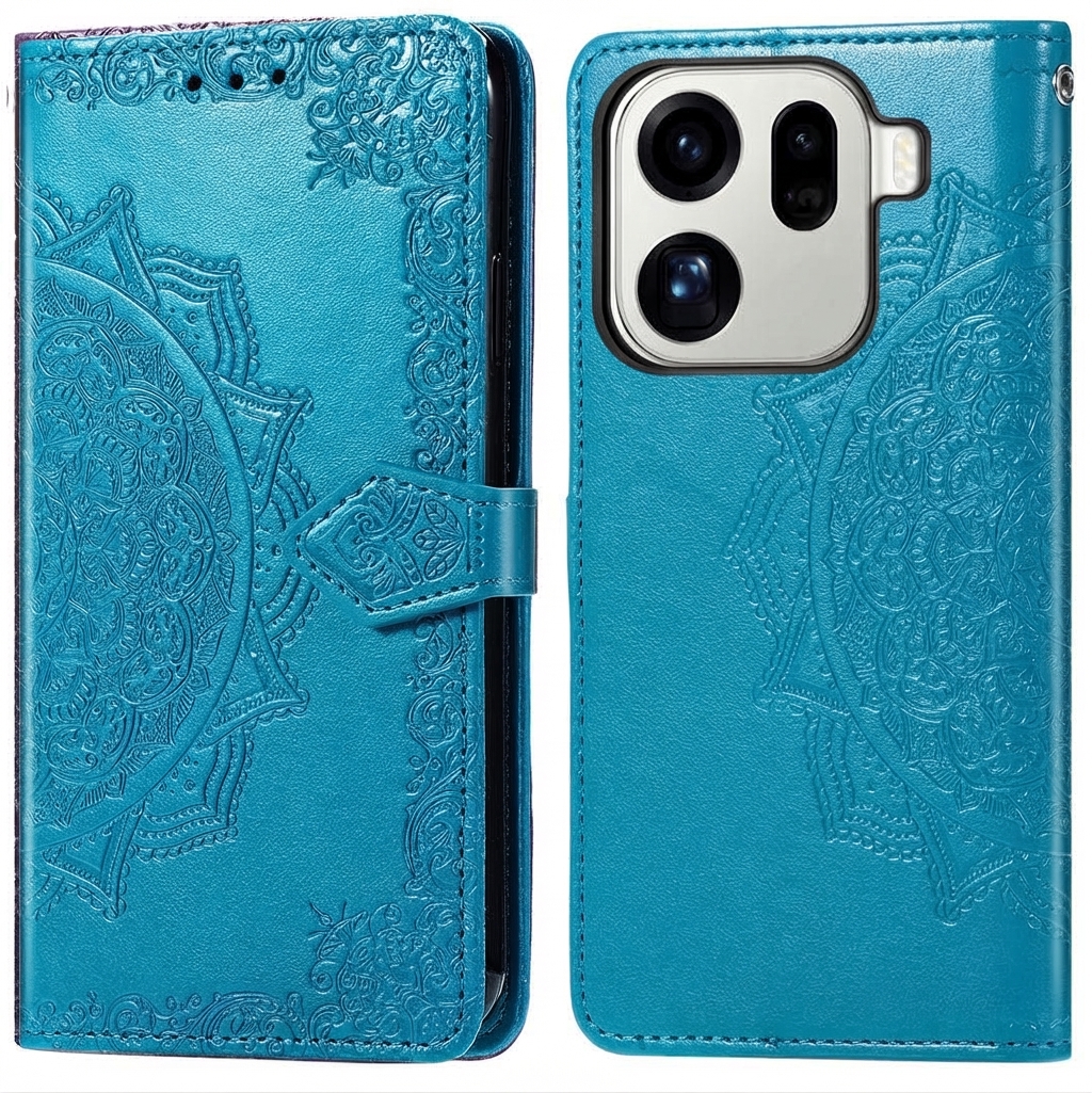 imoshion Mandala Bookcase voor de Oppo Find X9 Pro - Turquoise