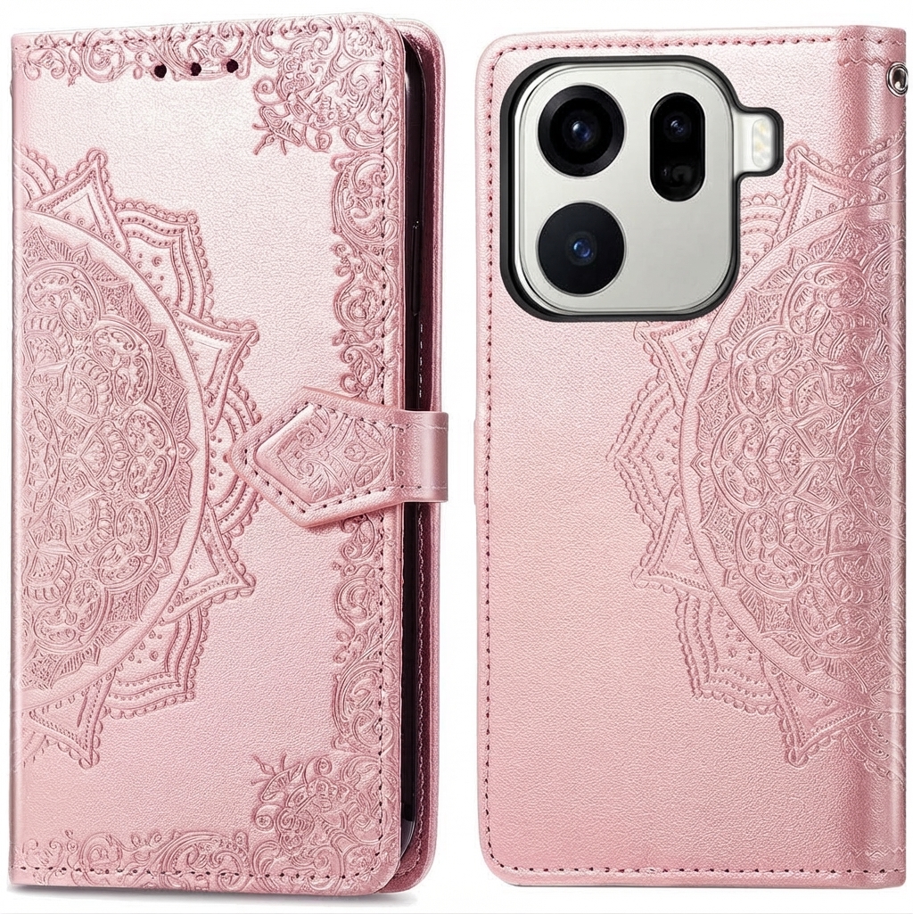 imoshion Mandala Bookcase voor de Oppo Find X9 Pro - Rosé Goud