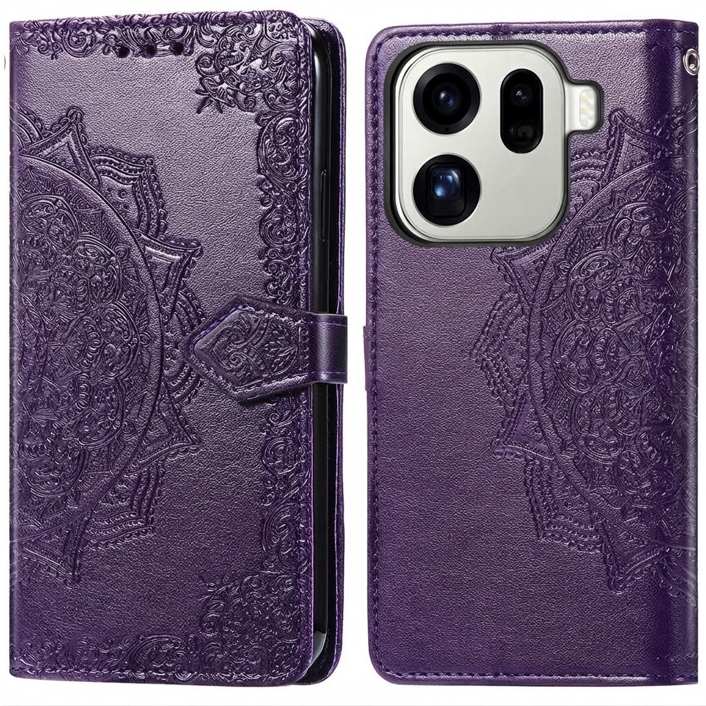 imoshion Mandala Bookcase voor de Oppo Find X9 Pro - Paars