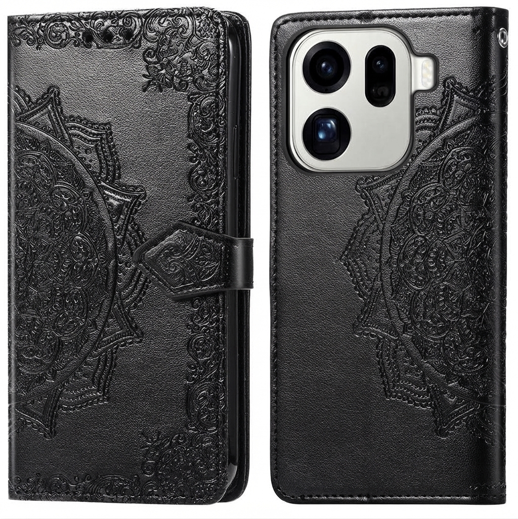 imoshion Mandala Bookcase voor de Oppo Find X9 Pro - Zwart