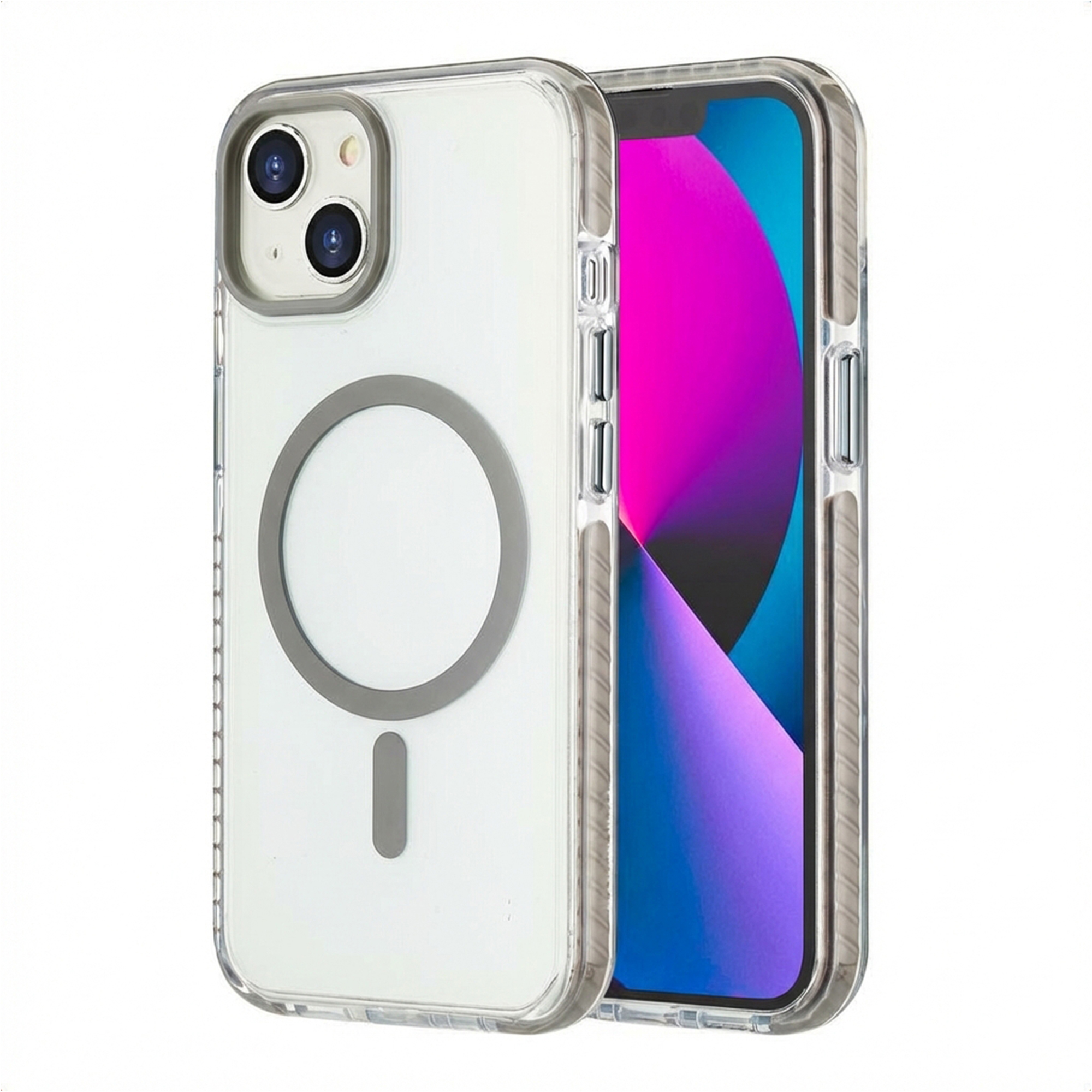 imoshion Coque Combat MagSafe Apple iPhone 14 / 13 - Gris