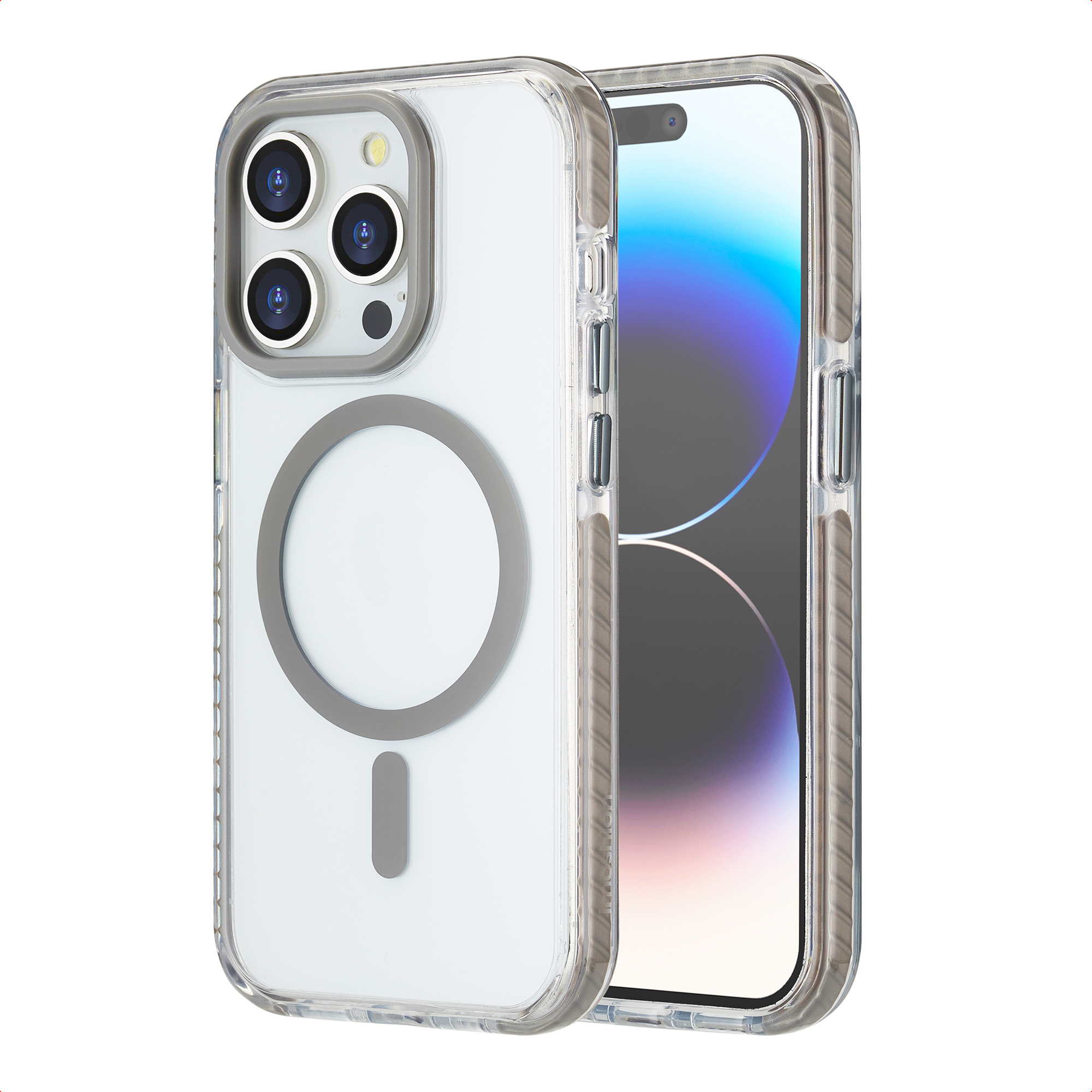 imoshion Coque Combat MagSafe Apple iPhone 14 Pro - Gris