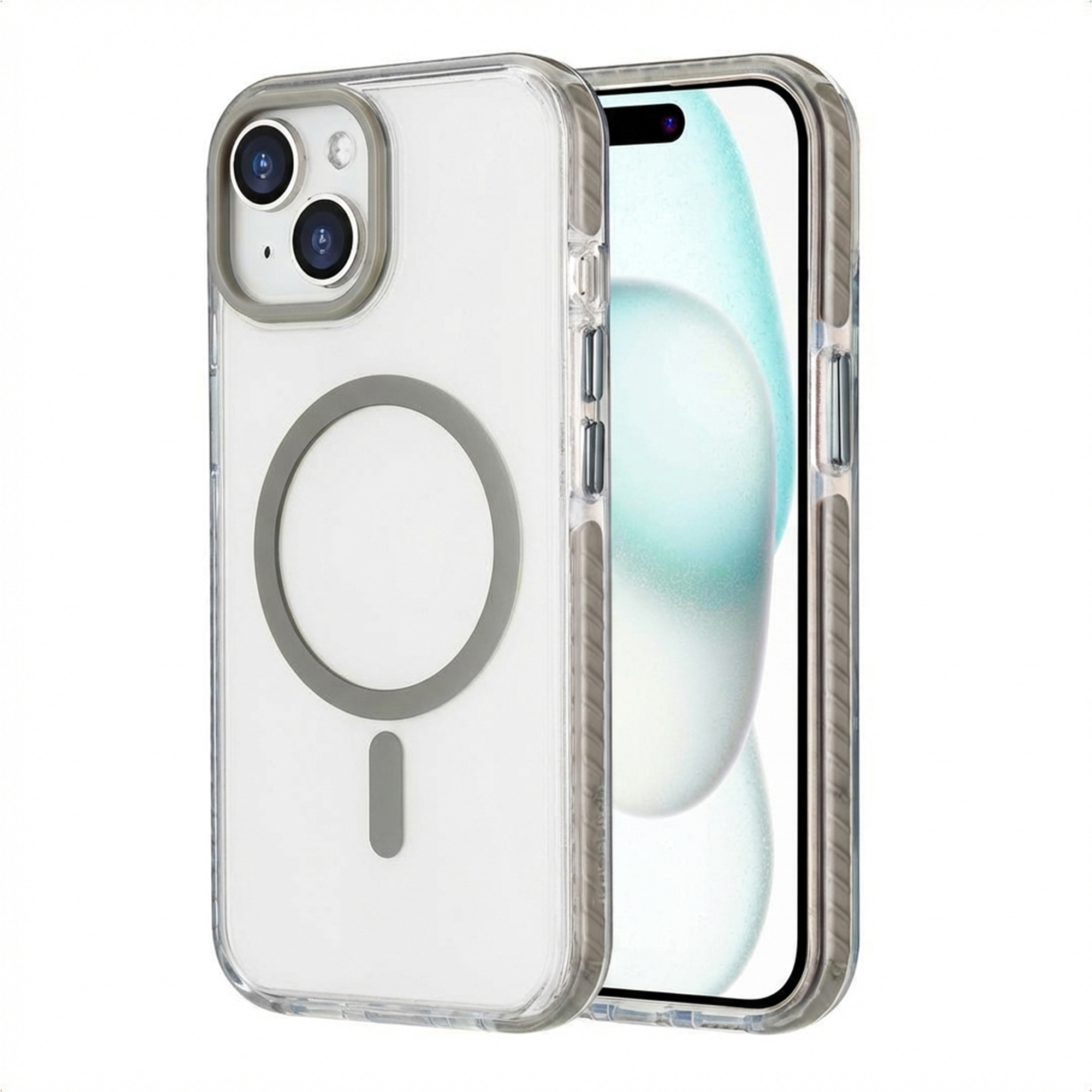 imoshion Coque Combat MagSafe Apple iPhone 15 - Gris