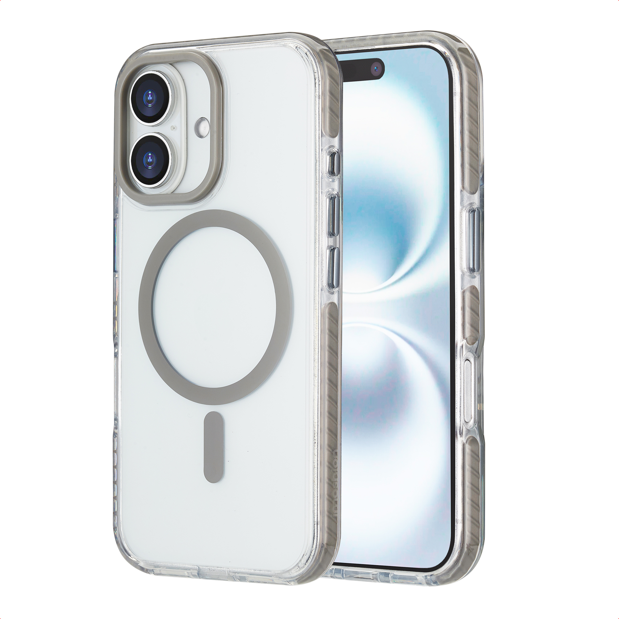 imoshion Coque Combat MagSafe Apple iPhone 16 - Gris