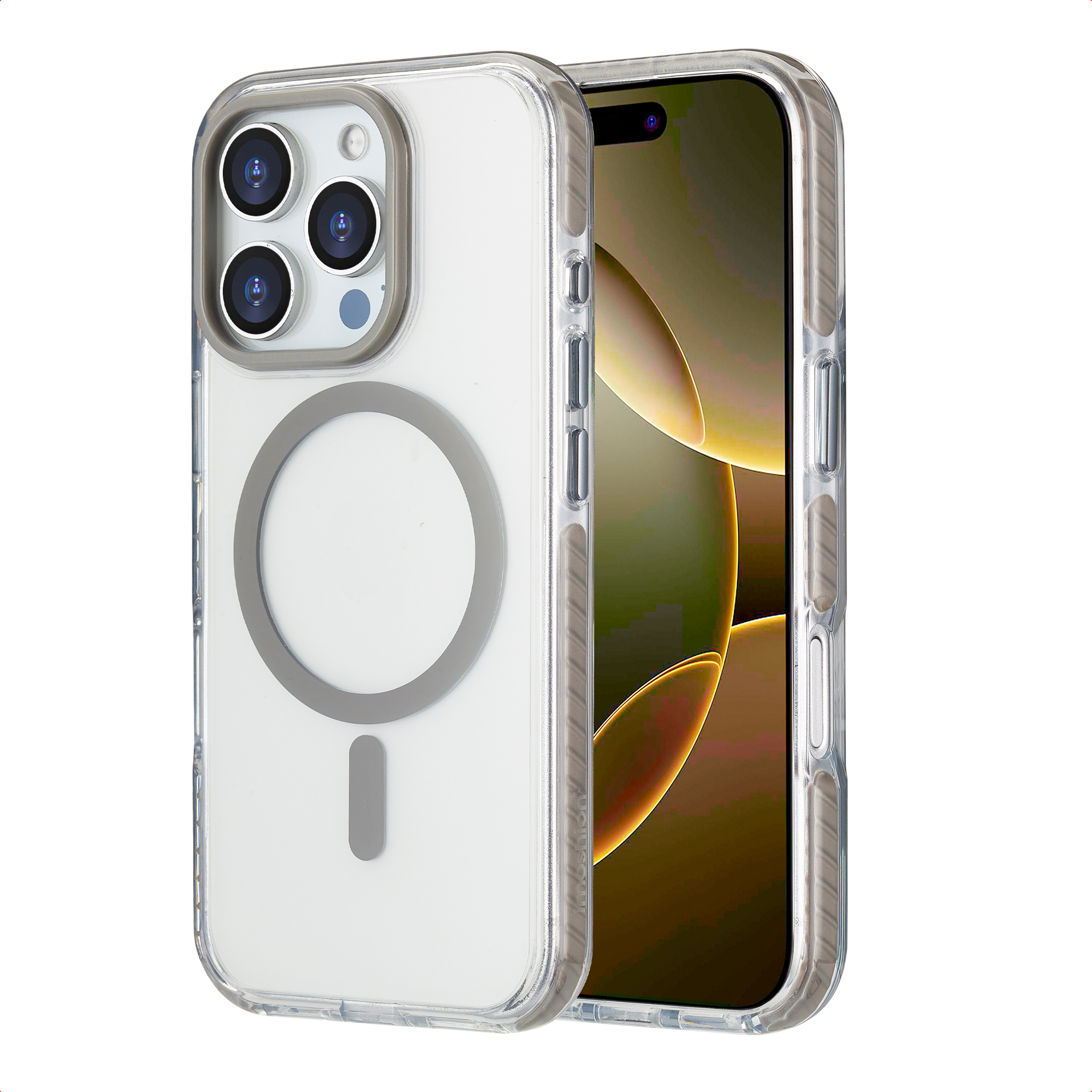 imoshion Coque Combat MagSafe Apple iPhone 16 Pro - Gris