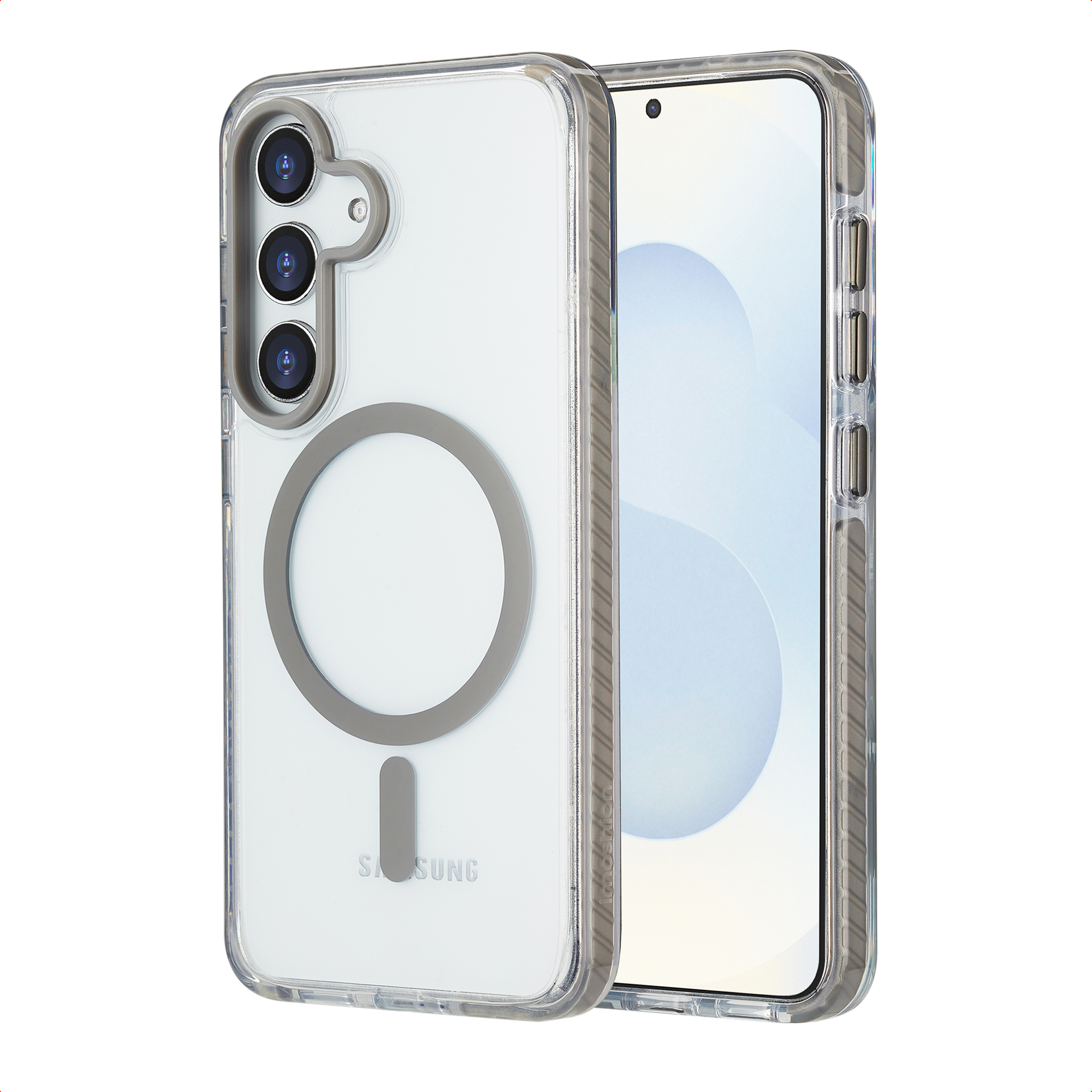 imoshion Coque Combat MagSafe Samsung Galaxy S25 - Gris