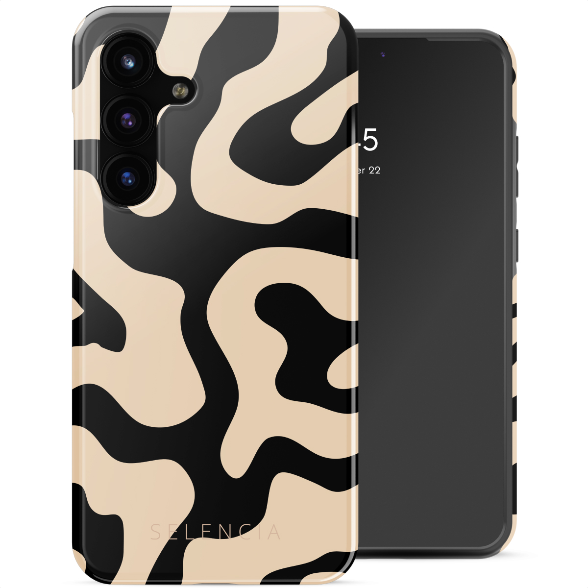 Selencia Coque arrière Vivid Samsung Galaxy S25 FE - Art Wave Black