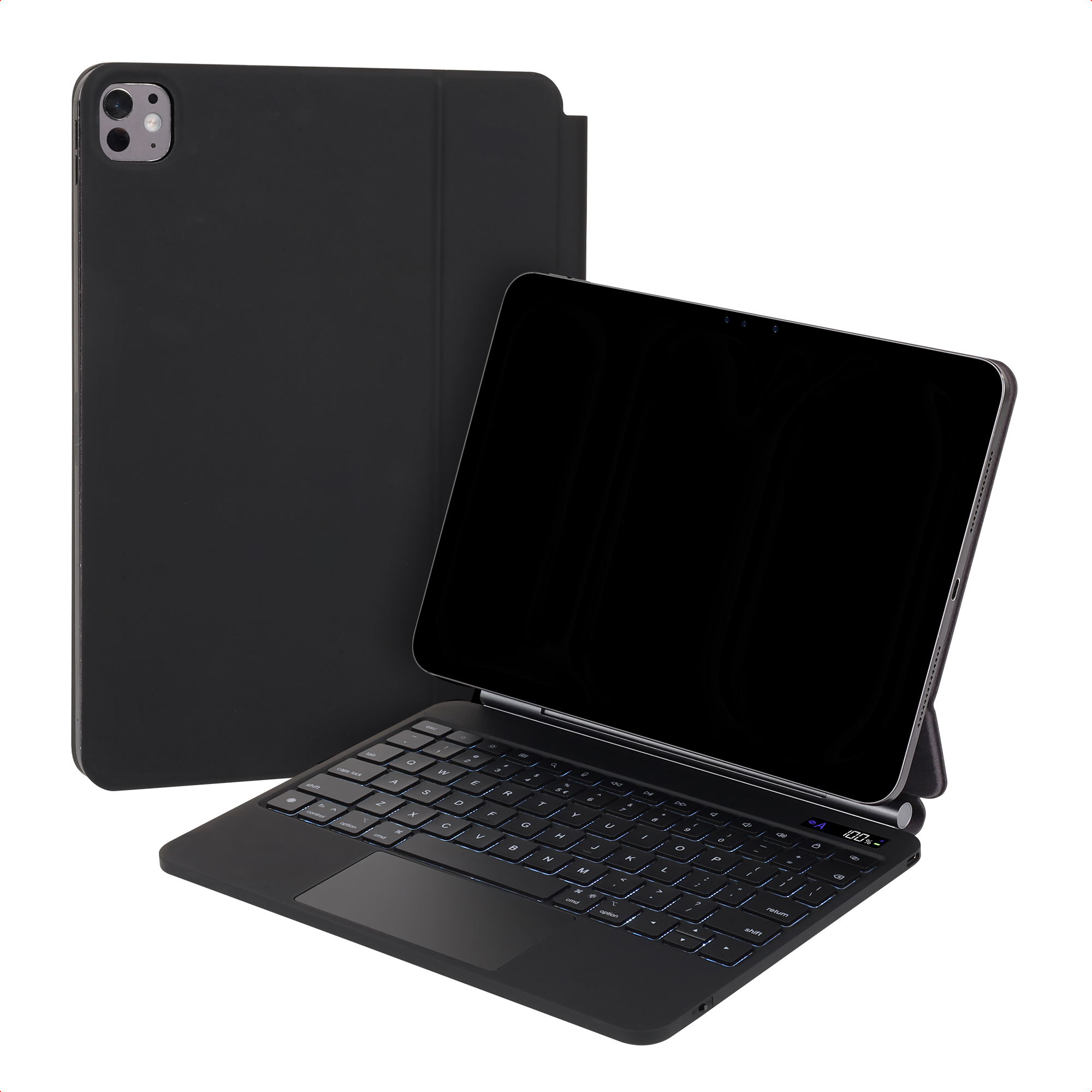 Accezz Clavier Bluetooth magnétique Apple iPad Pro 11 (2025) M5 / (2024) M4 - QWERTY / NL - Noir