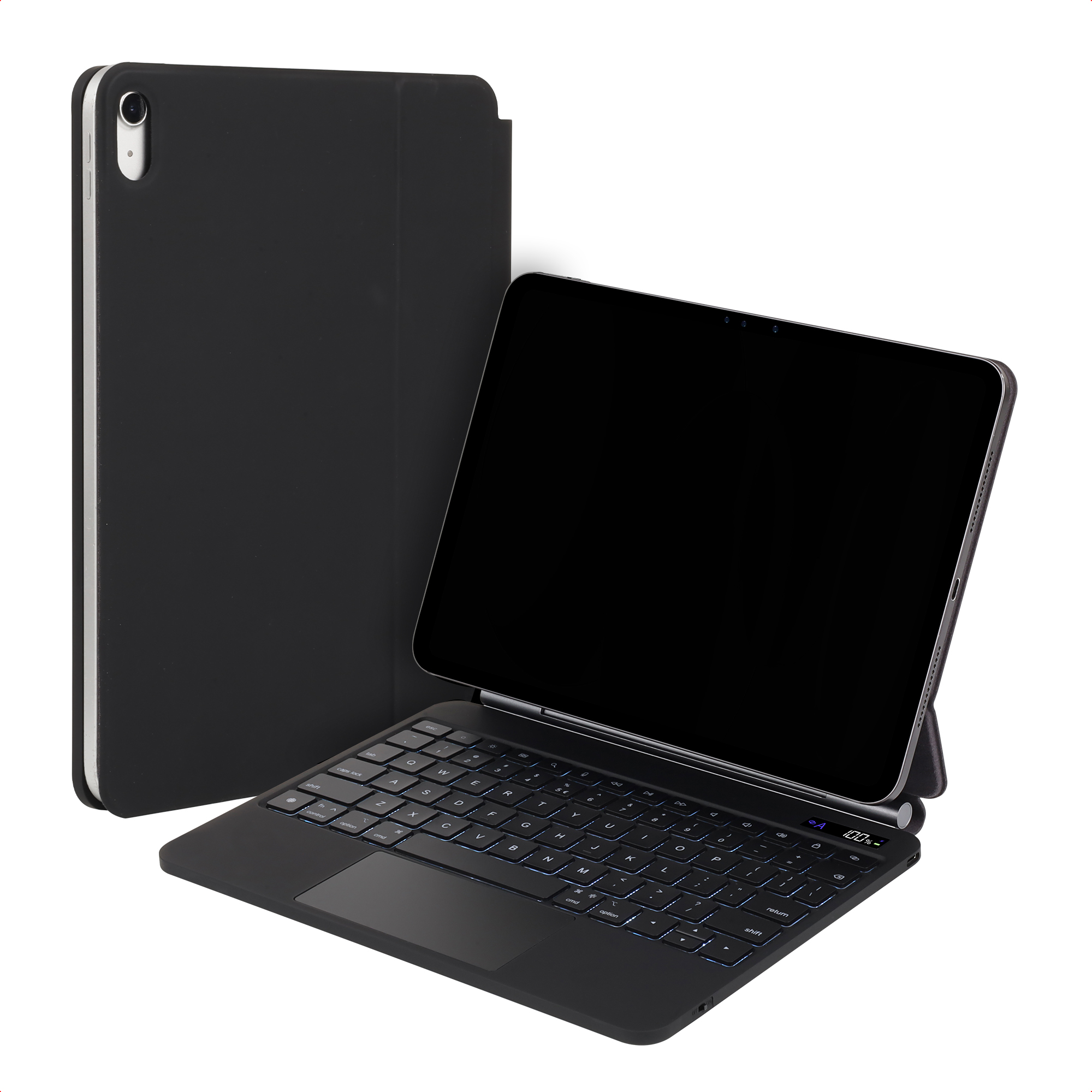 Accezz Magnetic Bluetooth Keyboard voor de Apple iPad 11 (2025) 11 inch A16 / iPad 10 (2022) 10.9 inch - QWERTY / NL - Zwart