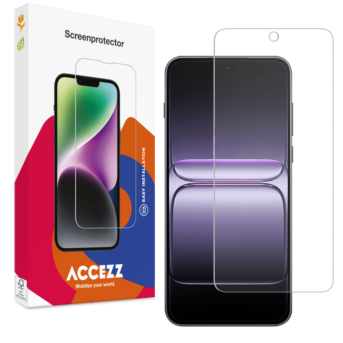 Accezz Protection d'écran en verre trempé OnePlus Nord CE5