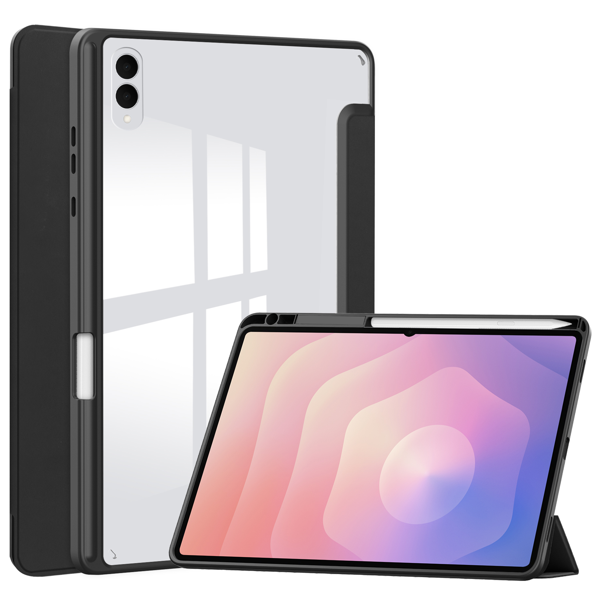 imoshion Trifold Hardcase Bookcase voor de Samsung Galaxy Tab S11 Ultra - Zwart